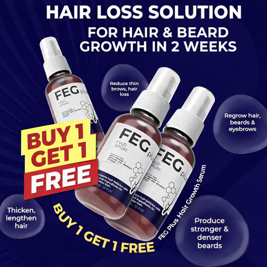 FEG Hair Growth Spray | Buy One Get One Free | Original Imported